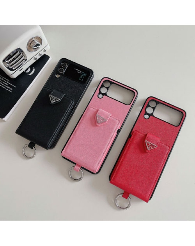 プラダ galaxy z flip7/z fold7ケース折畳みブランド galaxy z flip6/z fold6スマホケースprada ギャラクシーz flip4/z fold4カバーカード入れ簡約サムスンギャラクシーz flip5/z fold5ケース