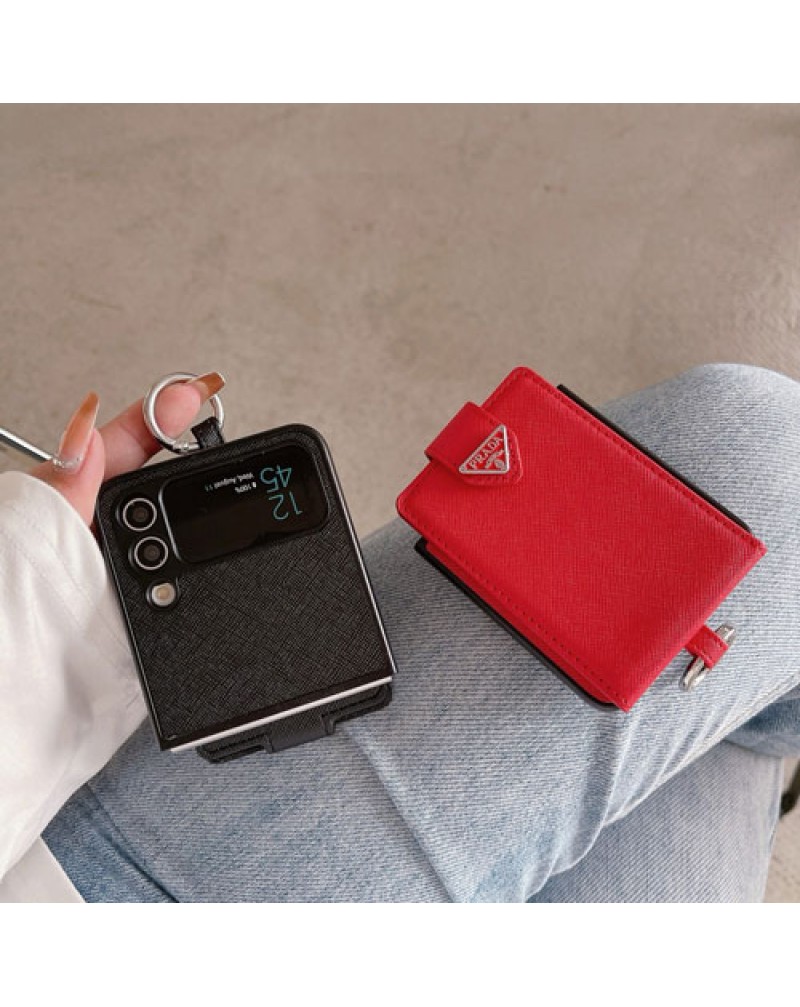 プラダ galaxy z flip7/z fold7ケース折畳みブランド galaxy z flip6/z fold6スマホケースprada ギャラクシーz flip4/z fold4カバーカード入れ簡約サムスンギャラクシーz flip5/z fold5ケース