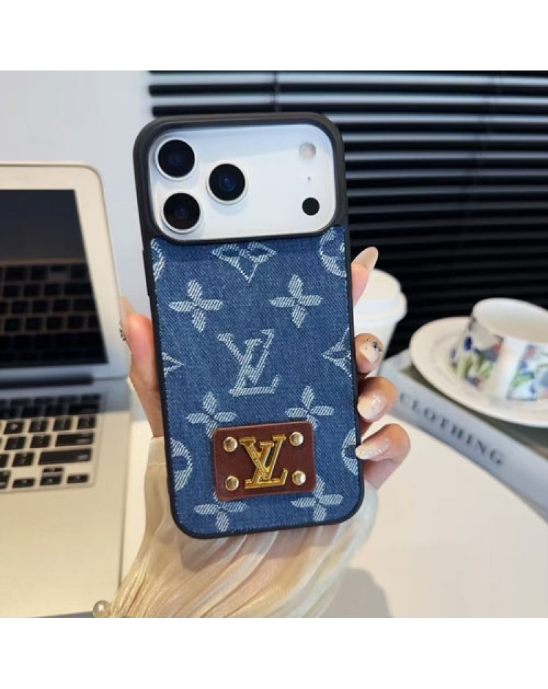 ルイヴィトン iphone17 air/17 pro maxケース潮流デニムアイフォン16プロケースヴィトン iphone15 14 13 proケースvuitton galaxy s25 s24 ultra保護ケース男女兼用耐摩擦携帯カバー