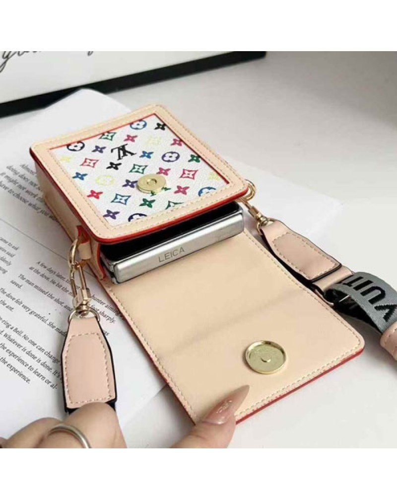 ルイヴィトン galaxy  z flip7/z fold7折畳みケースかわいいミニバッグ型ギャラクシーz flip6/z fold6ケースオシャレSamsung galaxy z flip5 4 3世代ケースワイヤレスイヤホンと口紅や鍵やティッシュ収納