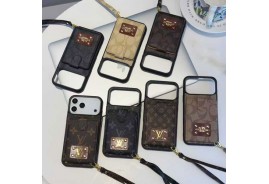 カード入れ iphone17 16 proケースルイヴィトンショルダー掛け galaxy s25 s24 ultraケースプラダ iwatch 10 9世代バンドブランド人気