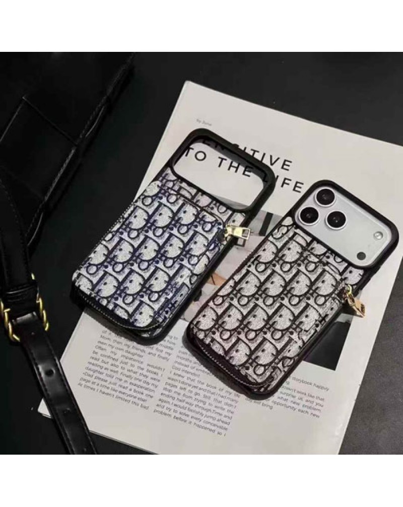 ディオール iphone17 pro/17 air保護ケースカード収納 dior iphone16 pro/15 proカバーブランドギャラクシーs25 s24ウルトラケースオシャレ人気アイフォン15 14プロ携帯カバー耐摩擦耐久性