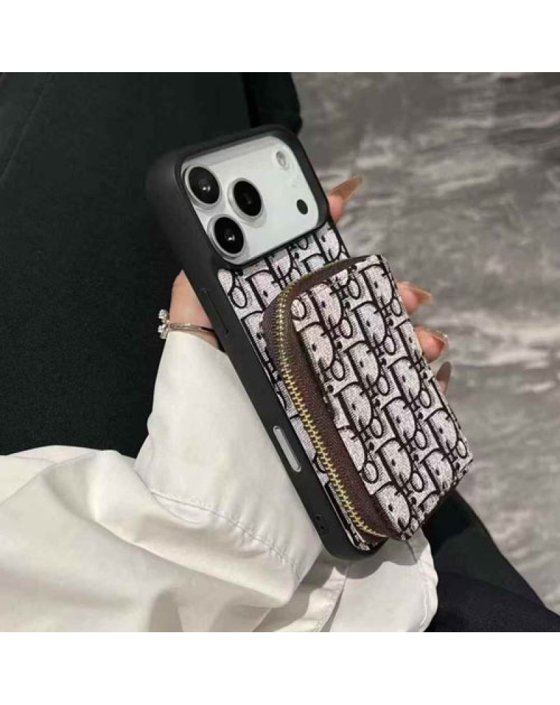 ディオール iphone17 pro/17 air保護ケースカード収納 dior iphone16 pro/15 proカバーブランドギャラクシーs25 s24ウルトラケースオシャレ人気アイフォン15 14プロ携帯カバー耐摩擦耐久性