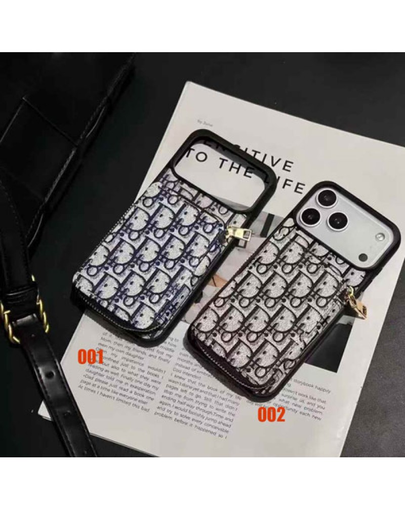 ディオール iphone17 pro/17 air保護ケースカード収納 dior iphone16 pro/15 proカバーブランドギャラクシーs25 s24ウルトラケースオシャレ人気アイフォン15 14プロ携帯カバー耐摩擦耐久性