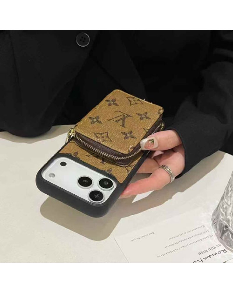 ルイヴィトン iphone17 pro/17 airケースカード入れアイフォン16プロ/15 pro/14 proケースvuitton galaxy s25 s24 s23ウルトラ携帯カバー経典人気アイフォン13プロ/12プロケースオシャレモノグラムダミエレザー製耐摩擦