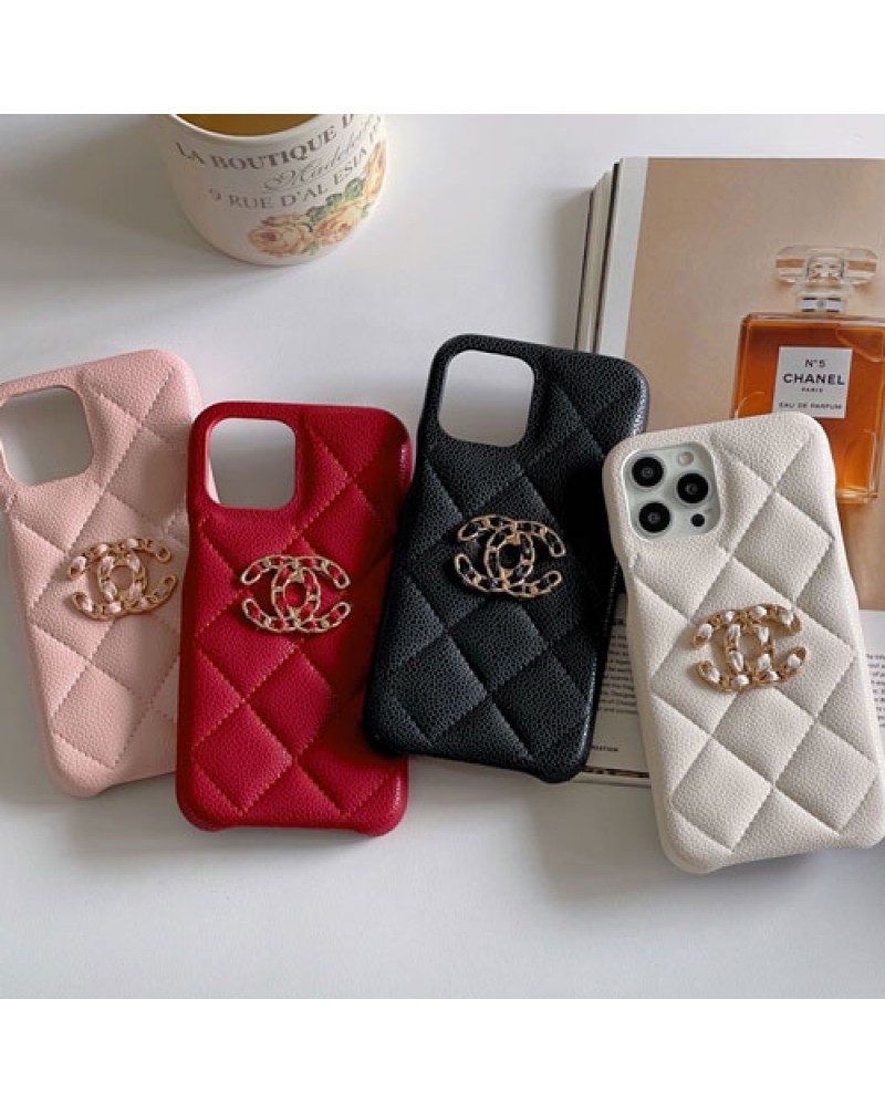 シャネル iphone17 pro/air 17 pro maxケース小香風オシャレアイフォン16プロマックスケースchanel iphone15 14 13プロ携帯カバー菱形キャビアの革耐摩擦耐久性