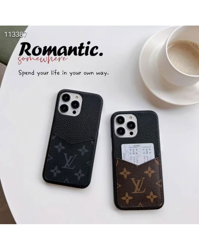 ルイヴィトンアイフォン17プロケースカード収納iphone air/17 pro maxケースヴィトン人気vuitton iphone16 pro/15pro/14 pro max保護ケース男女兼用高級感レザー耐摩擦
