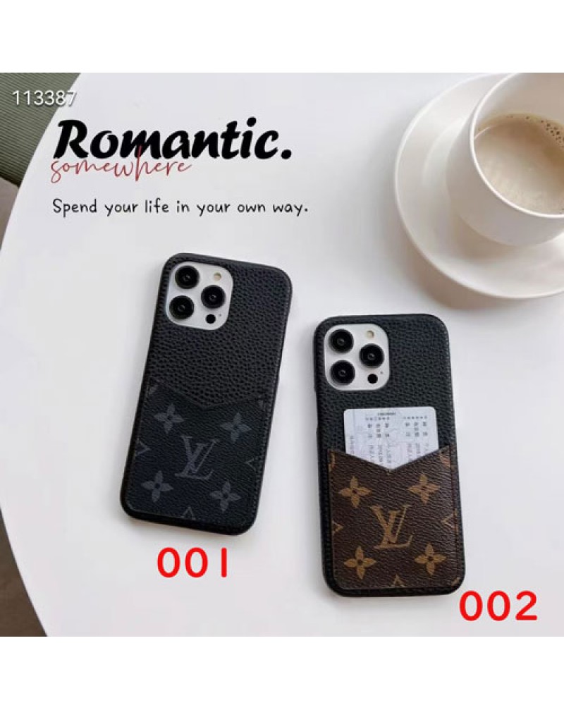 ルイヴィトンアイフォン17プロケースカード収納iphone air/17 pro maxケースヴィトン人気vuitton iphone16 pro/15pro/14 pro max保護ケース男女兼用高級感レザー耐摩擦