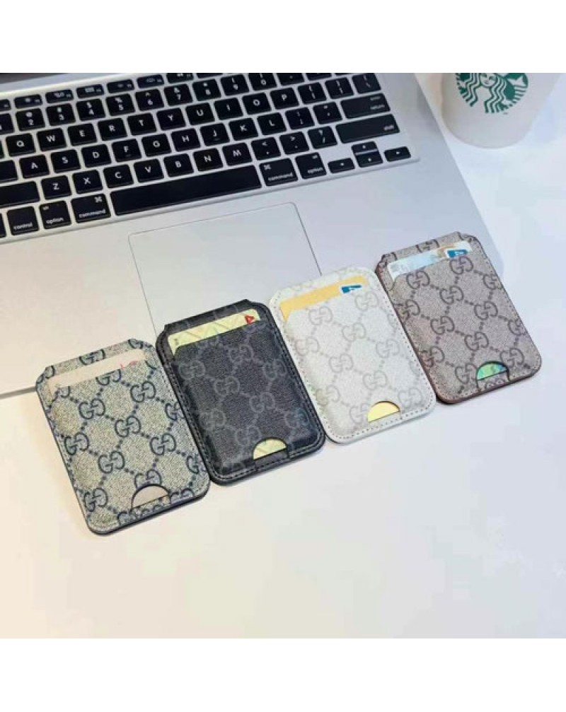 グッチ カードケースマグネット式２つ折り 取り付け便利携帯電話用カード収納ケース