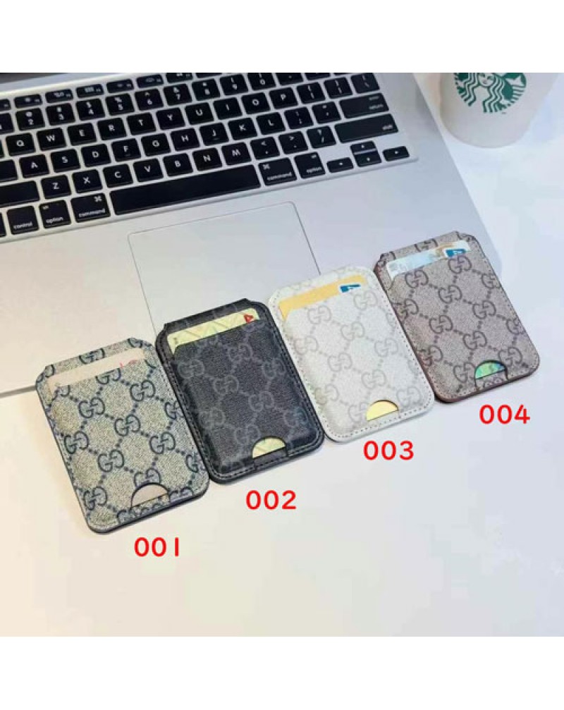 グッチ カードケースマグネット式２つ折り 取り付け便利携帯電話用カード収納ケース