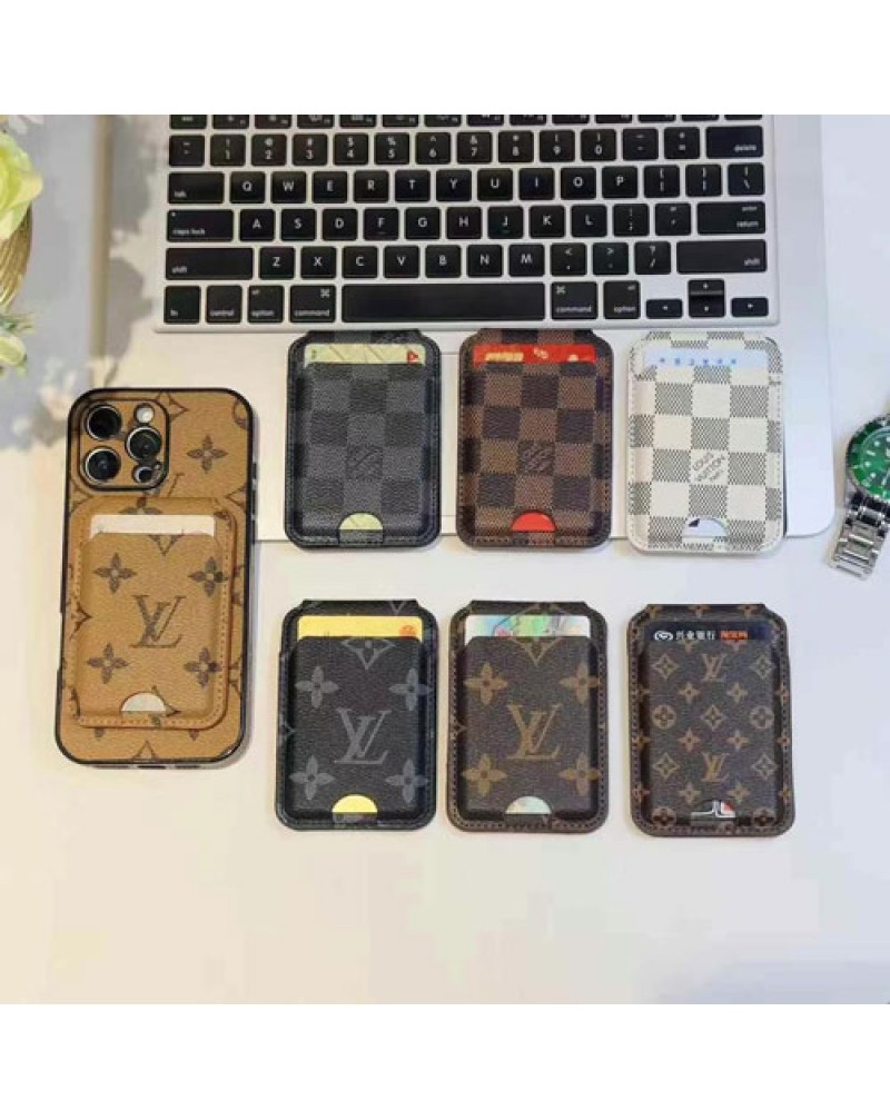ルイヴィトン カードケースマグネット式２つ折り 取り付け便利携帯電話用カード収納ケース