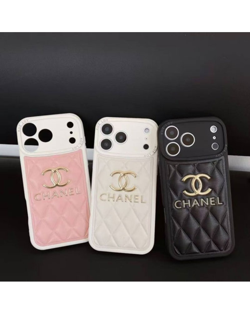 シャネル iphone 17 pro/16 pro maxケース小香風chanel iphone15 pro/14 pro携帯カバー超人気立体的ロゴブランドアイフォン13プロ/12プロケースオシャレメンズレディース兼用