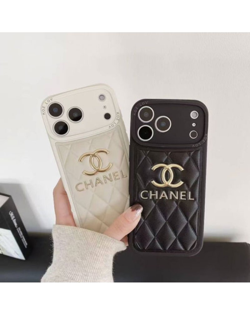 シャネル iphone 17 pro/16 pro maxケース小香風chanel iphone15 pro/14 pro携帯カバー超人気立体的ロゴブランドアイフォン13プロ/12プロケースオシャレメンズレディース兼用