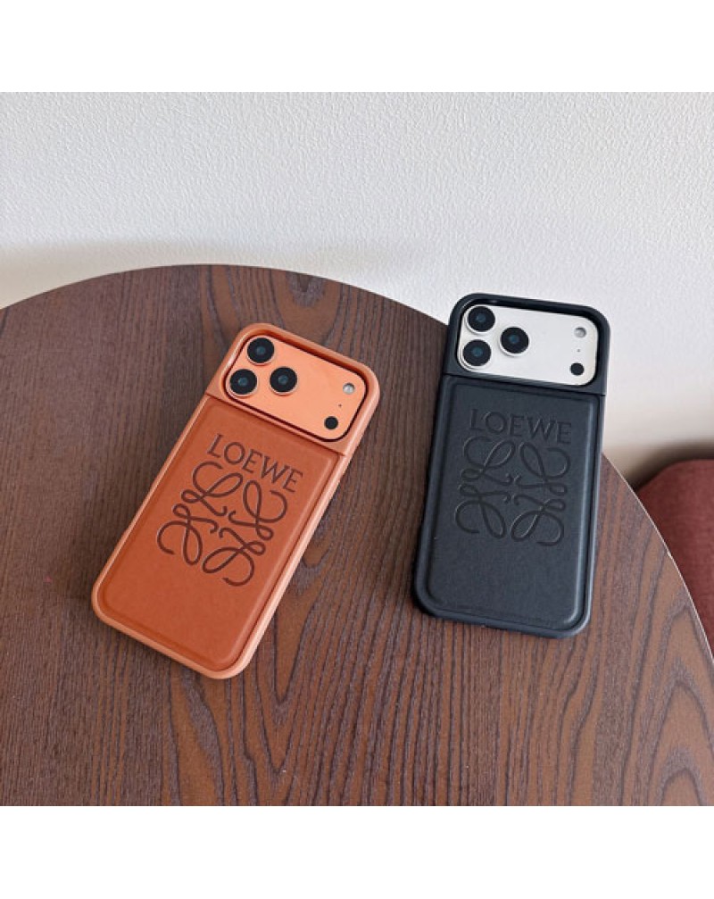 ロエベ iphone 17 pro/17 pro maxケース人気ブランドアイフォン16プロケース loewe iphone15 proケースオシャレアイフォン14プロ/13プロケースシンプル高級感