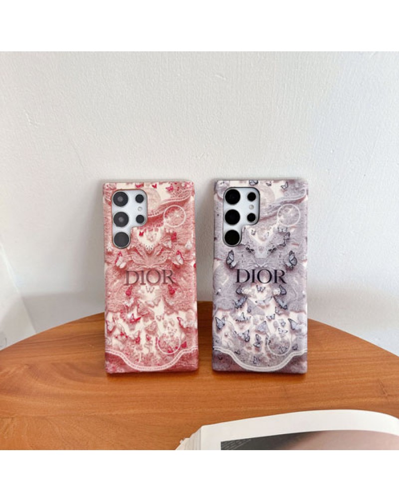 ディオール ギャラクシーs25ウルトラケースブランドgalaxy s24 ultraカバーdior samsung galaxy s23 s22 ultraケースオシャレ花柄 大人気ファッション感薄軽いジャケット型
