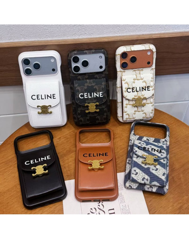 セリーヌ iPhone 17/17 pro max保護ケースカード収納人気アイフォン16プロケース celine iphone15 14 pro maxケースオシャレ高級レザー製 セリーヌ iPhone 17/17 pro max保護ケースカード収納人気アイフォン16プロケース celine iphone15 14 pro maxケースオシャレ高級レザー製