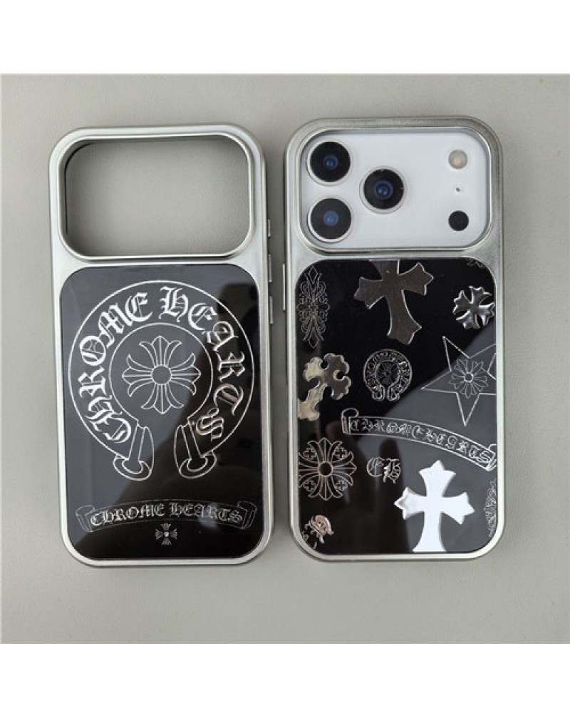 クロムハーツ iphone 17 pro max保護ケース潮流アイフォン16プロケースブランド chrome hearts iphone15 pro/14 pro/13保護ケースオシャレ