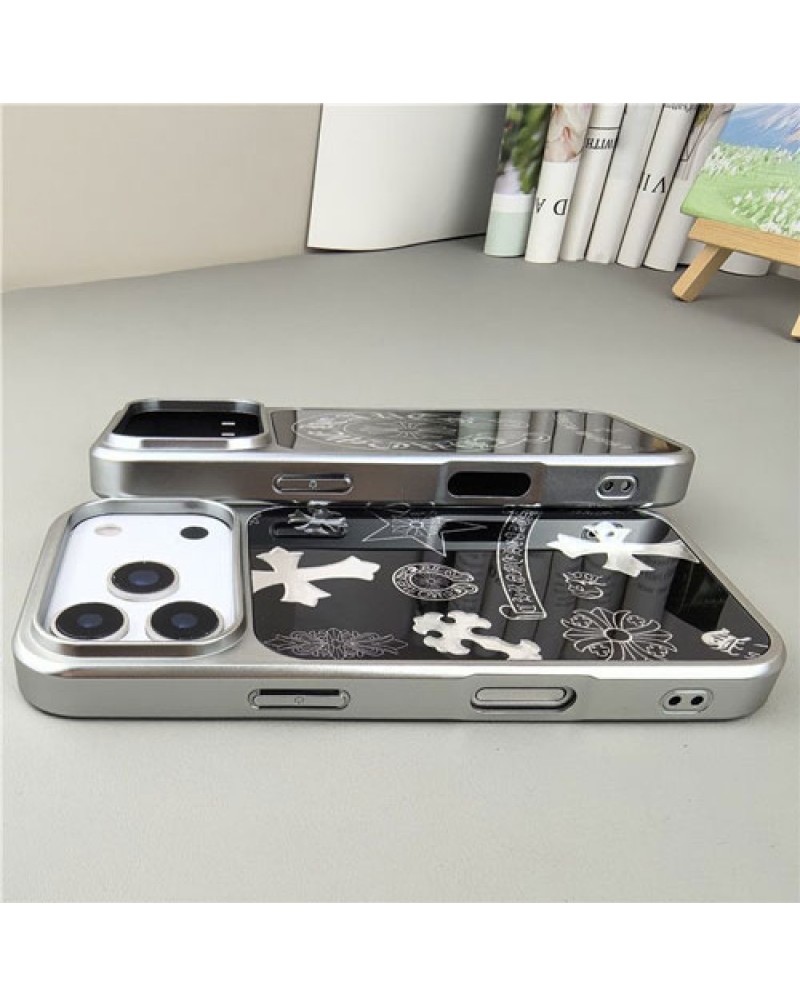 クロムハーツ iphone 17 pro max保護ケース潮流アイフォン16プロケースブランド chrome hearts iphone15 pro/14 pro/13保護ケースオシャレ