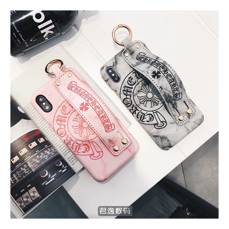 iphone x/テンケース クロムハーツ ハンドベルト付き