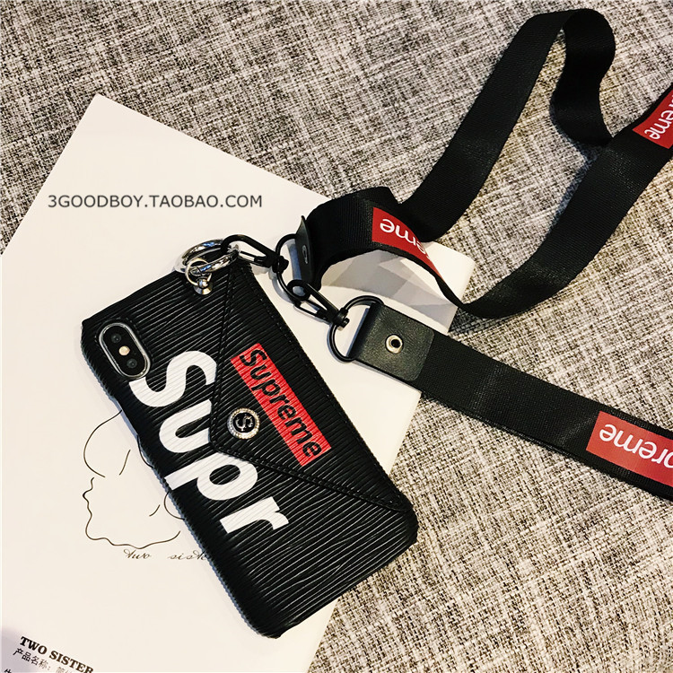潮流 iphone x/8 plusケースシュプリーム