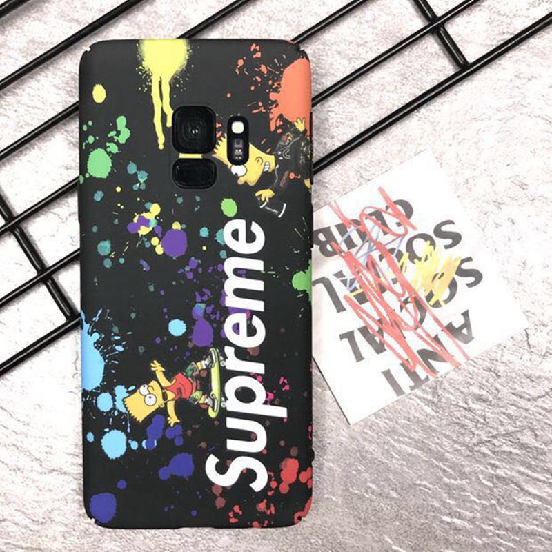 supremeシンプソン ギャラクシー s9/s8 plusケース ブランド
