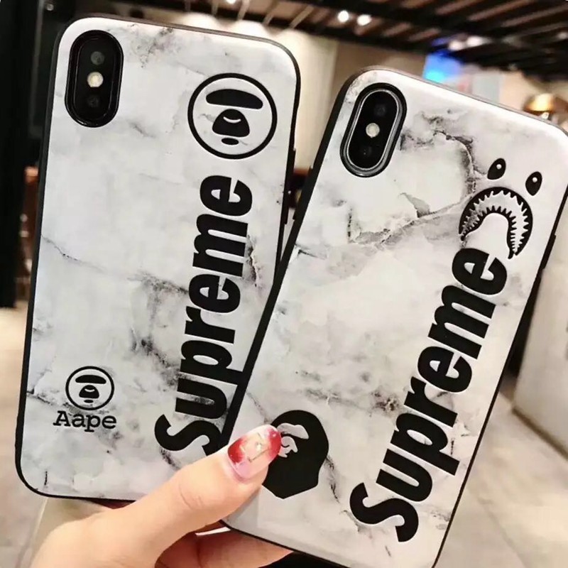 iphone 11/xs plusケース supreme x Aapeコラボ