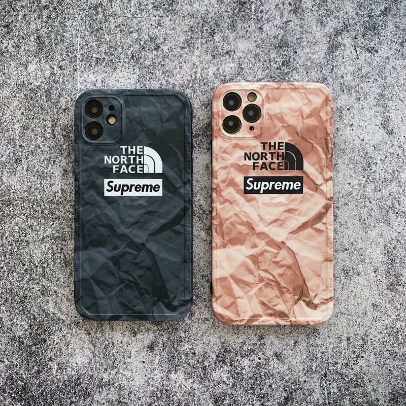シュプリーム xTHE NORTH FACE コラボ iphone xr/xs maxケース