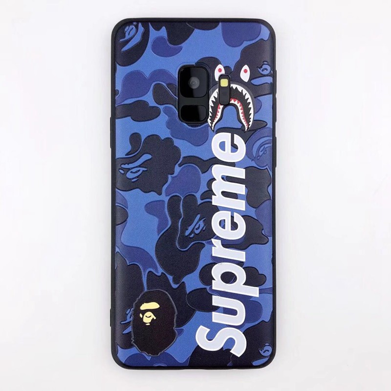 iphone xr/xs maxケース supreme x Aapeコラボ