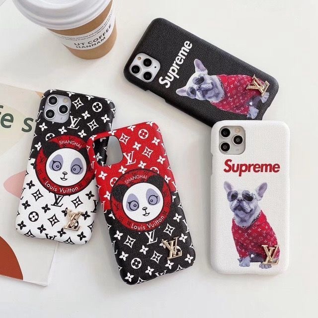 iphone12 pro/13 pro maxケースシュプリームヴィトン