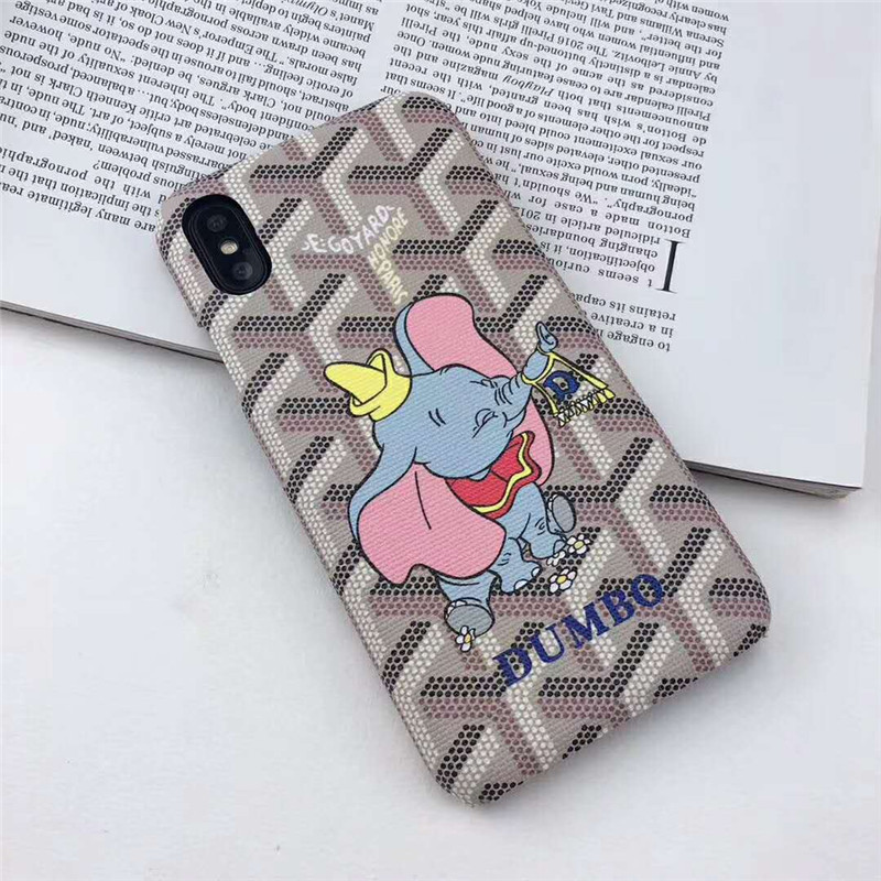 ゴヤール iphone xr/xs maxケース 可愛いキャラクター付き