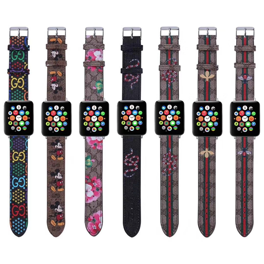 ブランド apple watch 7 6 5ベルト グッチ