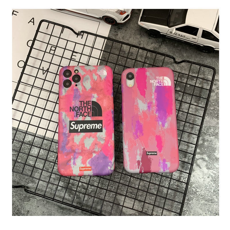 シュプリーム x north face iphone11/11 pro maxケース個性