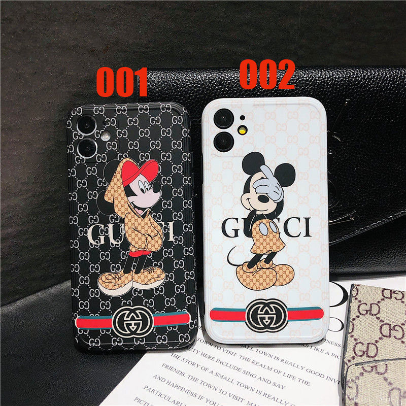 可愛いミッキーiphone12/11 pro maxケースgucci グッチ