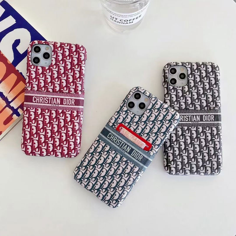 dior iphone12 pro/11 pro maxケースカード入れ