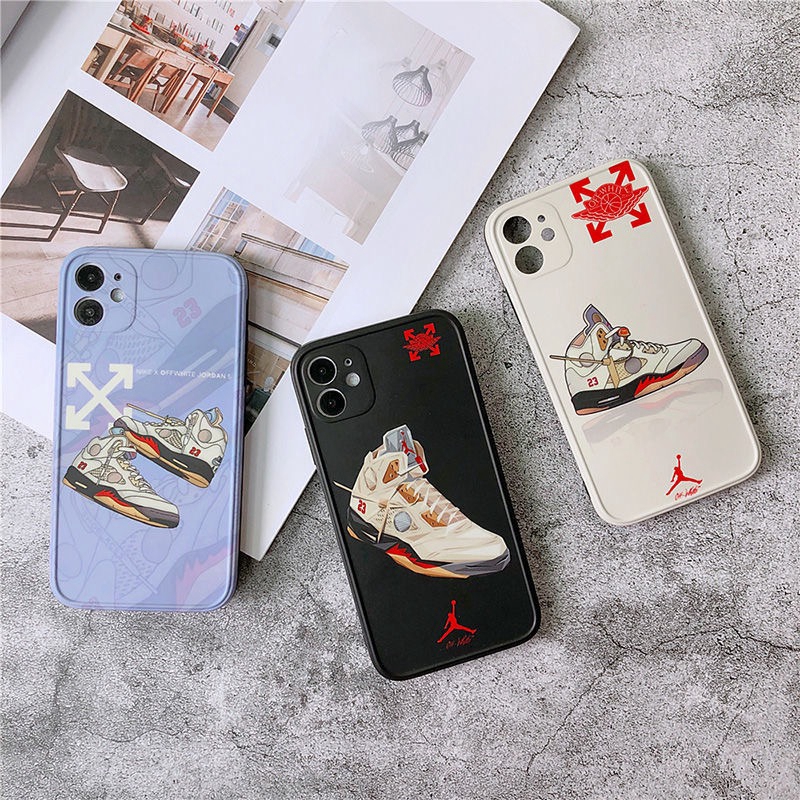 ジョーダン x off white iphone12/12 pro maxケース個性