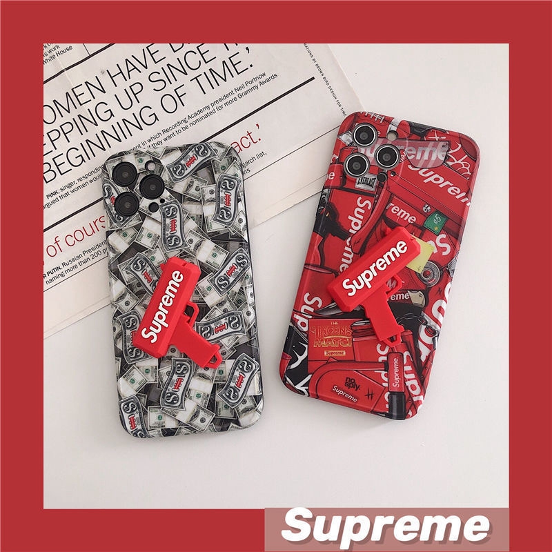 個性潮流 iphone11/12/13 pro maxケース シュプリーム