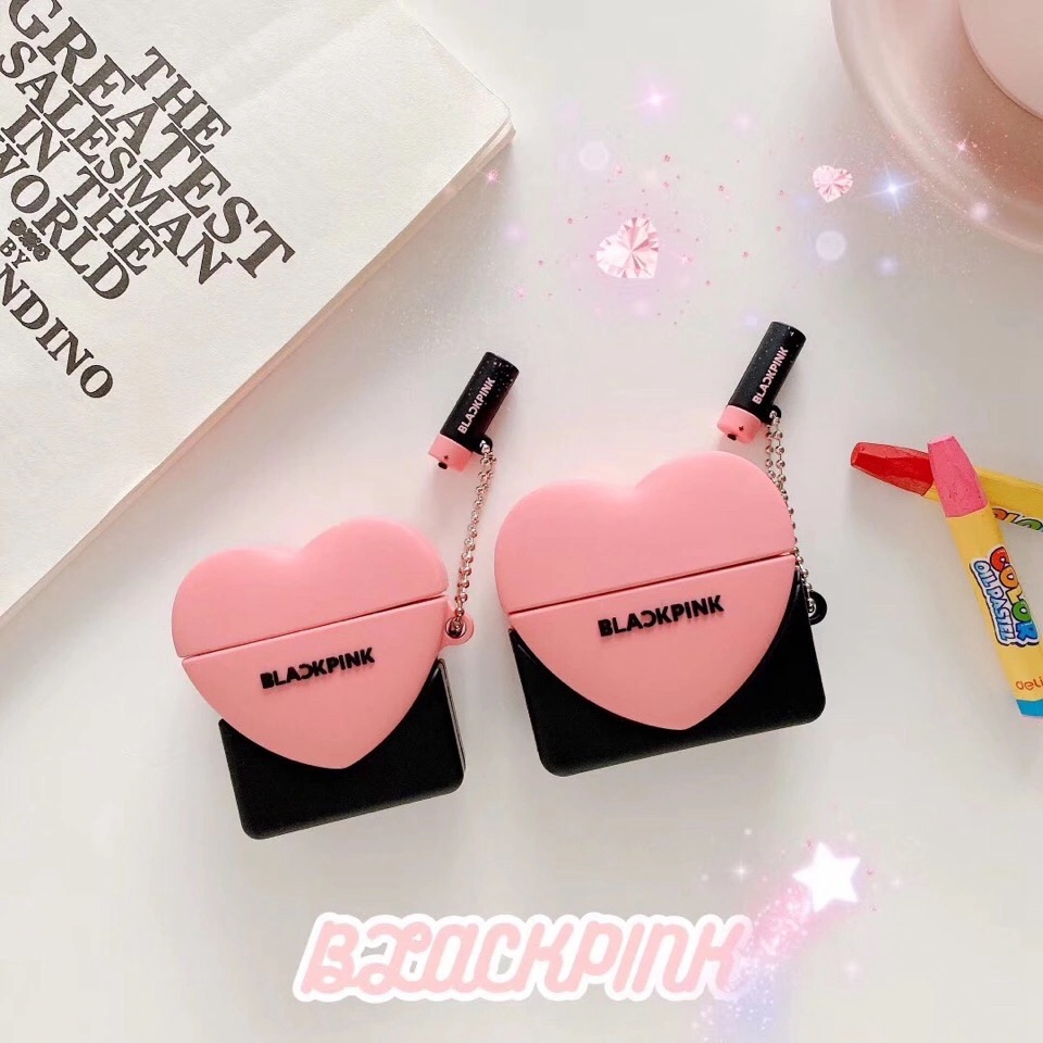 Airpods proケース Black pink可愛い