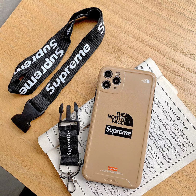 ブランドiphone13/13 proケースシュプリームノースフェイス