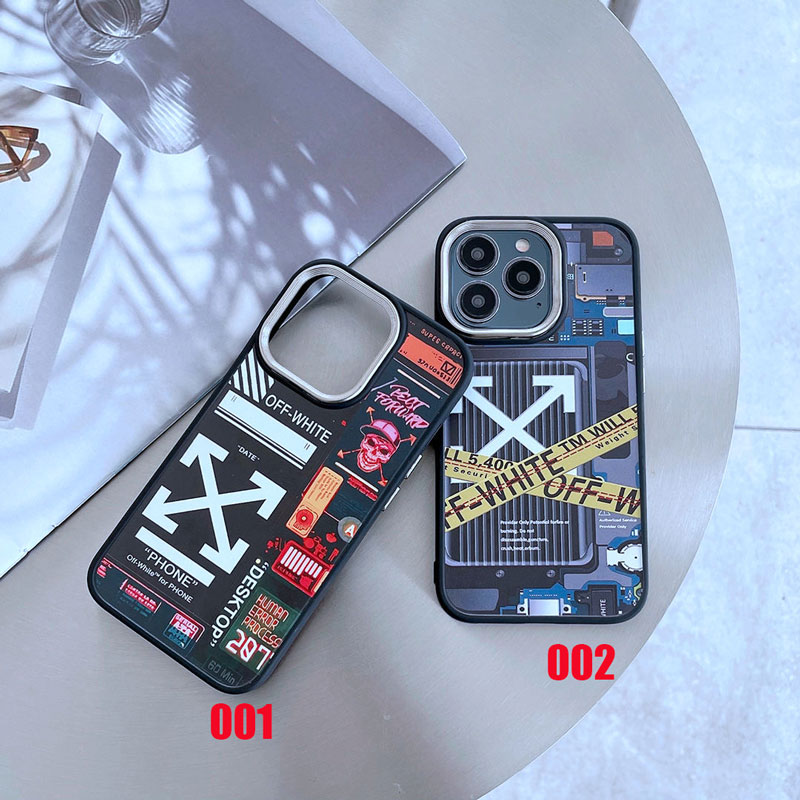 iphone13/13 pro maxケースオーフホワイト個性潮流