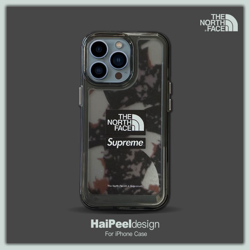 ブランド iphone12/12 pro maxケースシュプリームthe north face