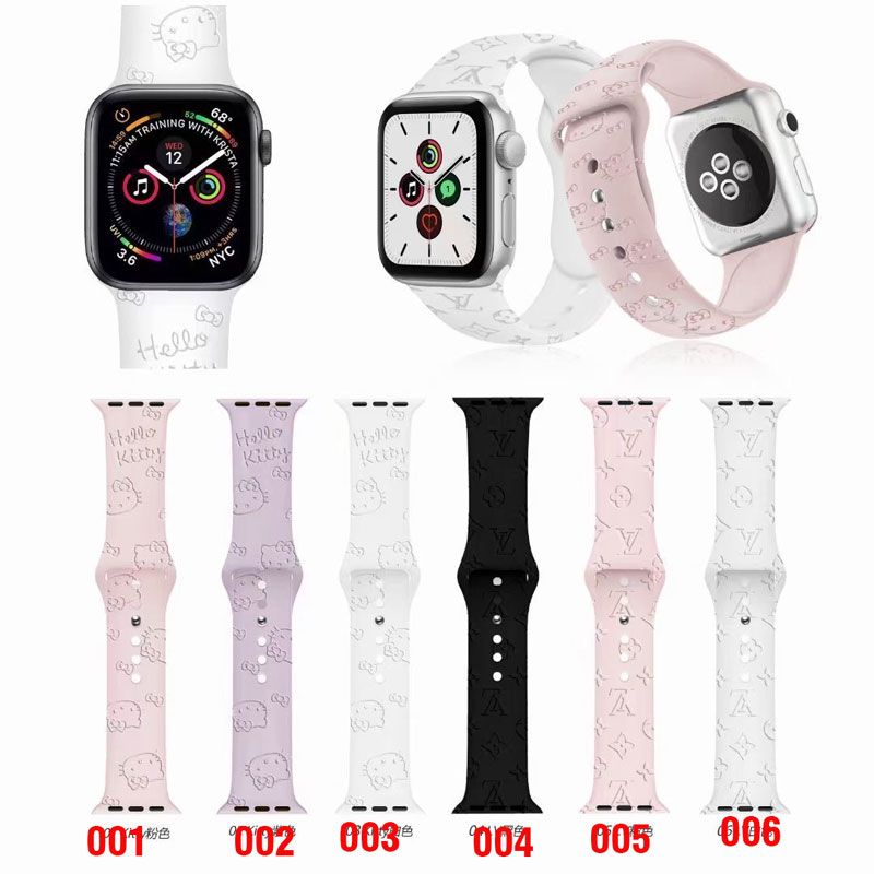 vuitton apple watchバンドシリコン耐摩擦