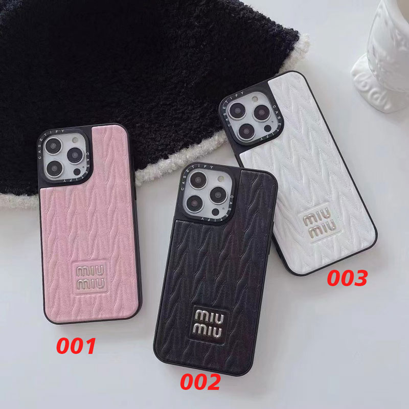 miumiu iphone14 proケースおしゃれ高級