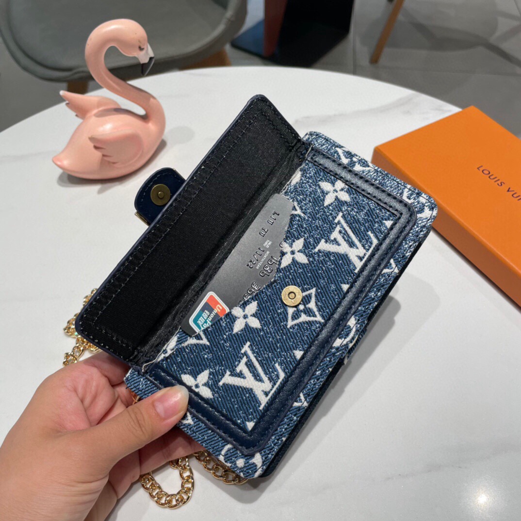 vuitton iphone12 pro maxケースチェーン付き高級感