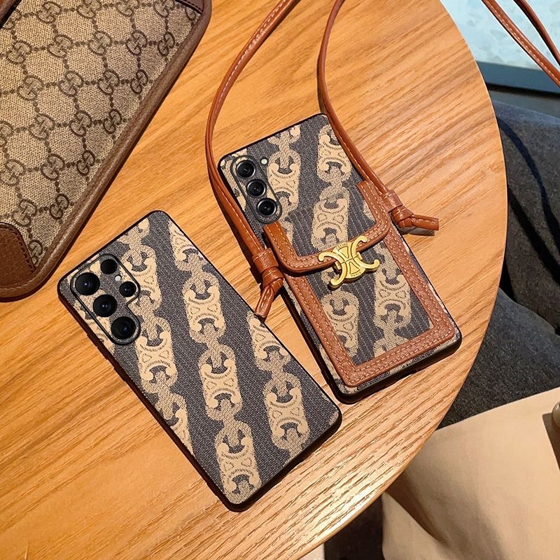 celine galaxy A54/A53ケースカード入れ人気