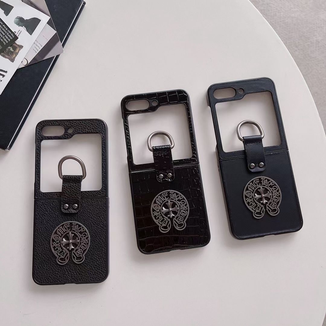 chrome hearts galaxy z flip4ケースハイブランド