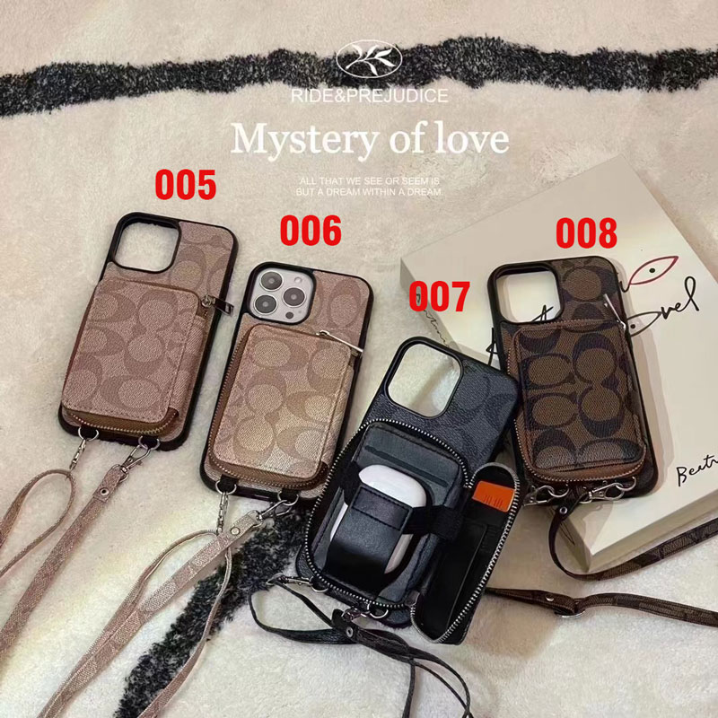 coach iphone15 proスマホケースコーチショルダー