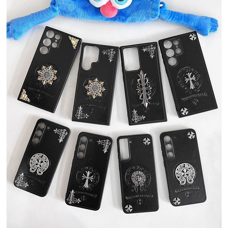 chrome hearts galaxy s23 ultraカバー個性人気