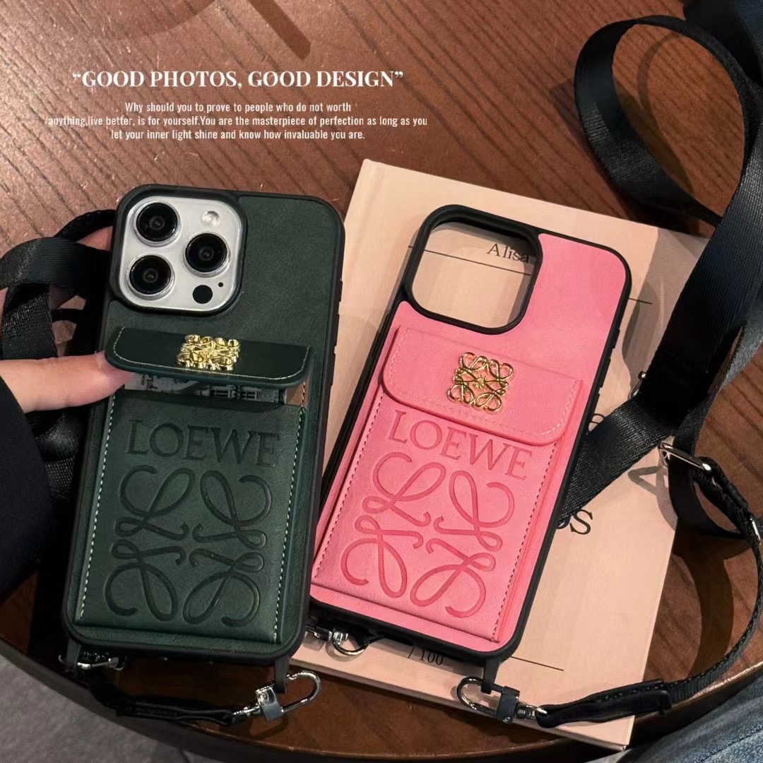 loewe iphone14 proケースカード入れオシャレ