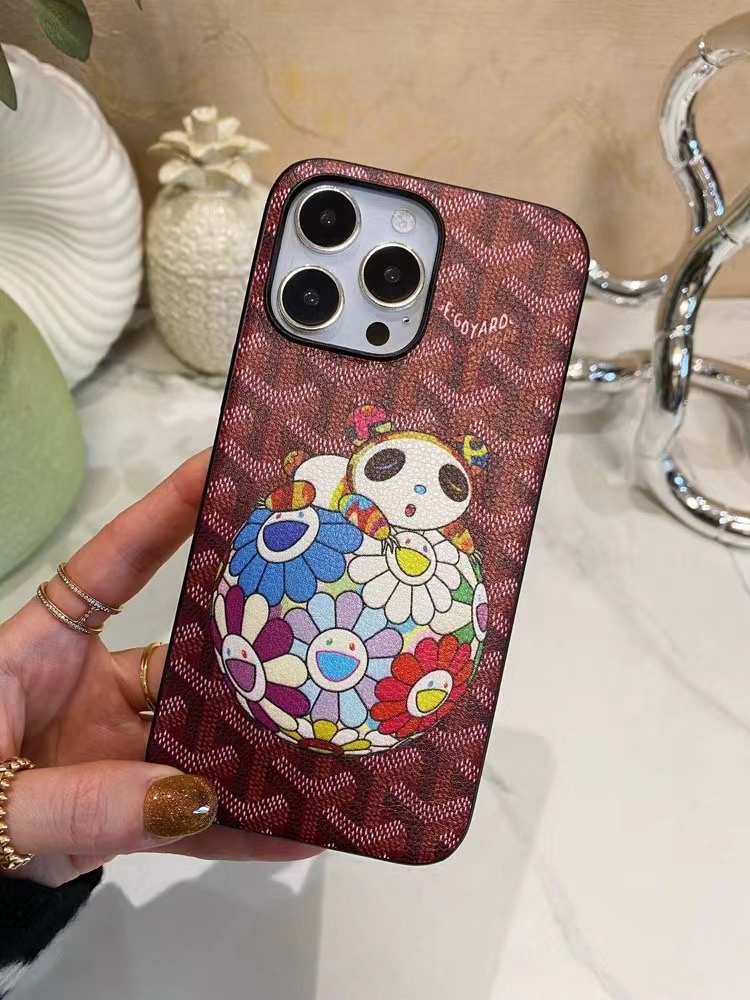 ゴヤール iphone14 pro maxケースキャラクター