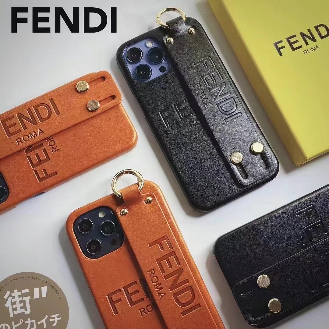 fendi iphone16pro maxスマホケースハンドベルト付き